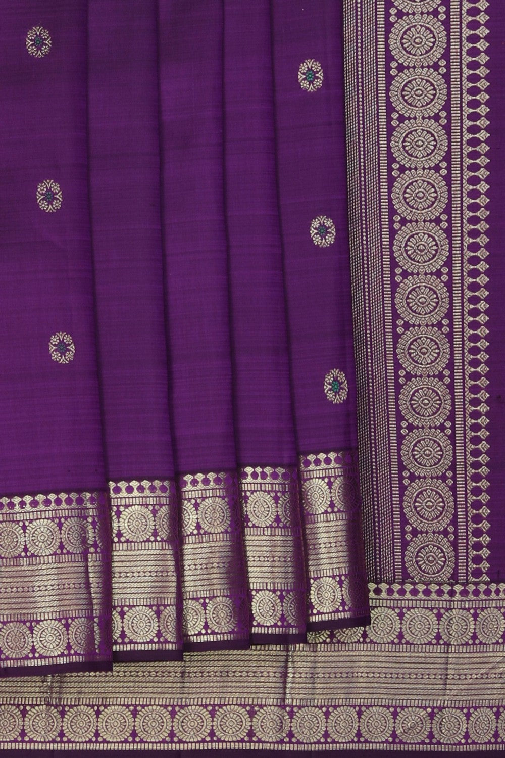Image of Arani Silk Purple Saree