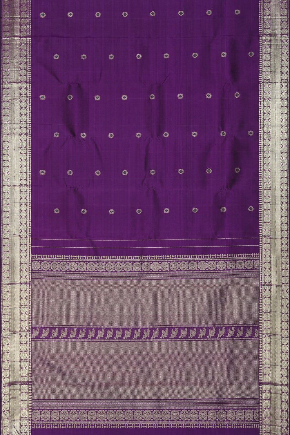 Image of Arani Silk Purple Saree
