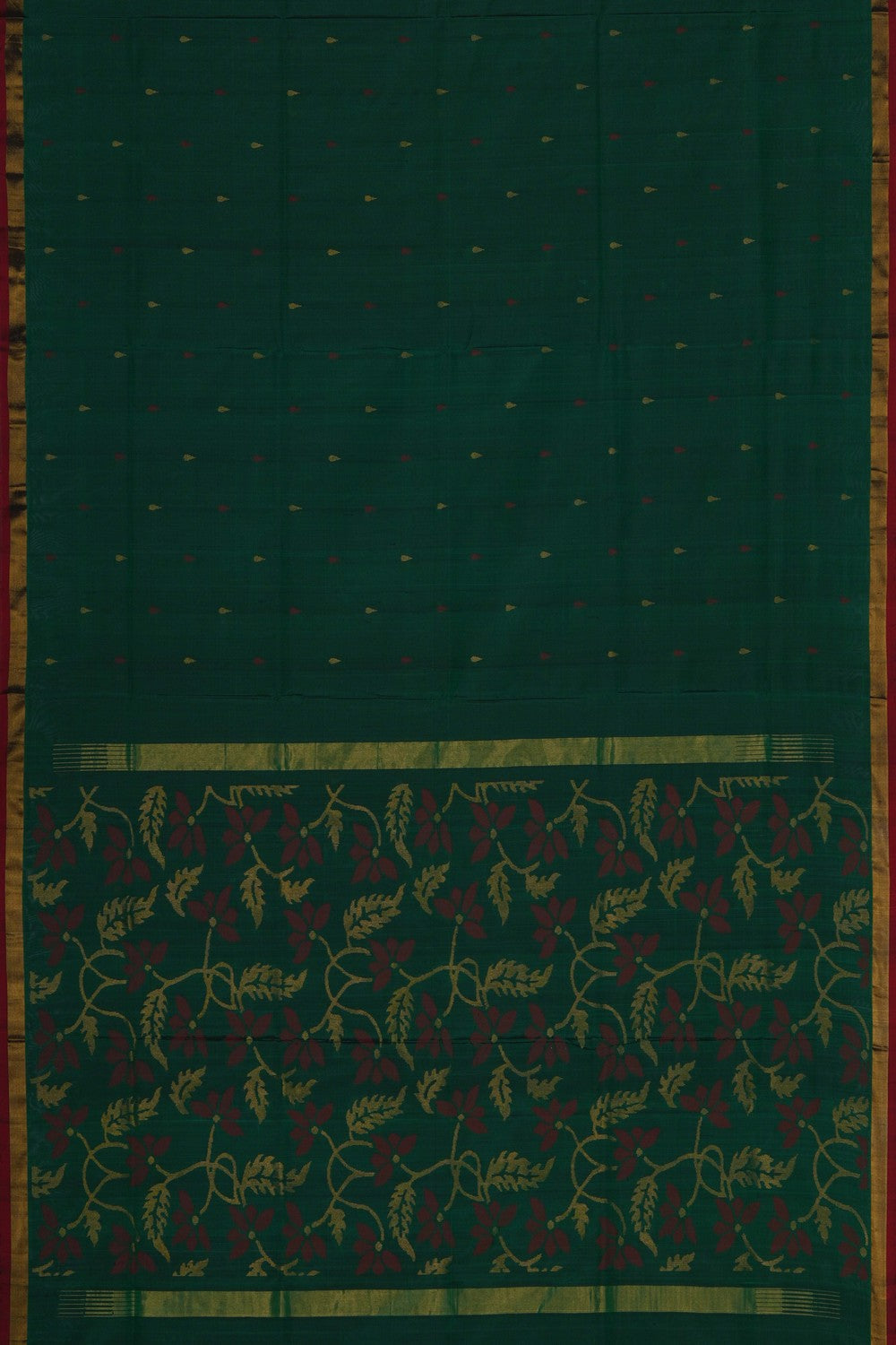 Image of Uppada Silk Green Saree
