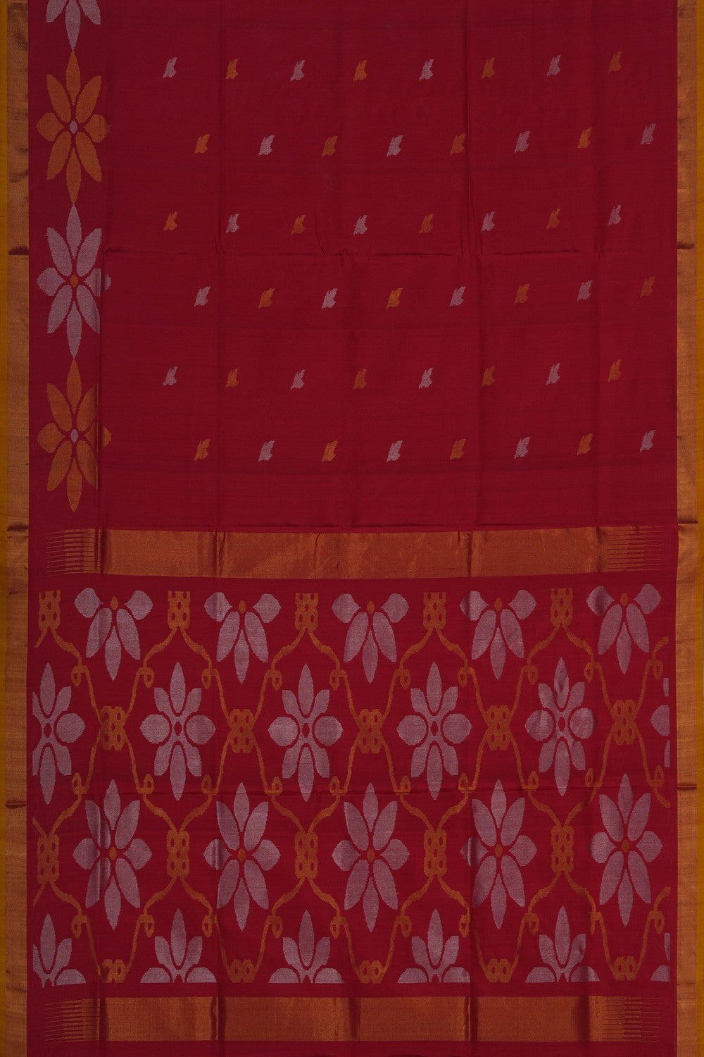 Image of Uppada Silk Red Saree