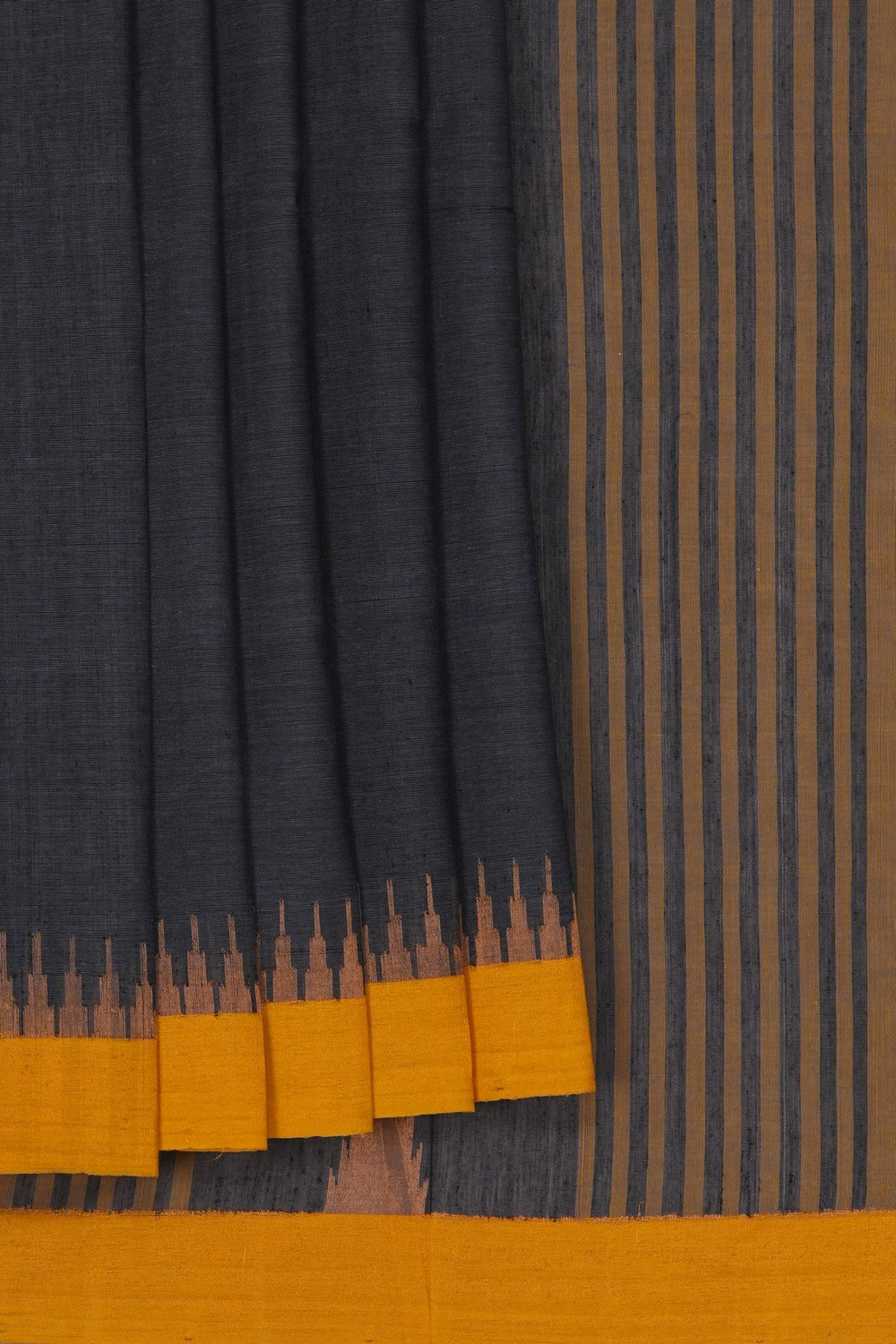Image of Ponduru Cotton Grey Saree
