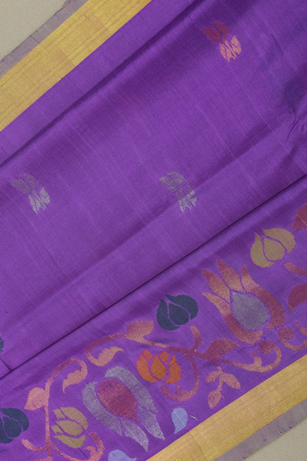 Image of Uppada Silk Purple Saree