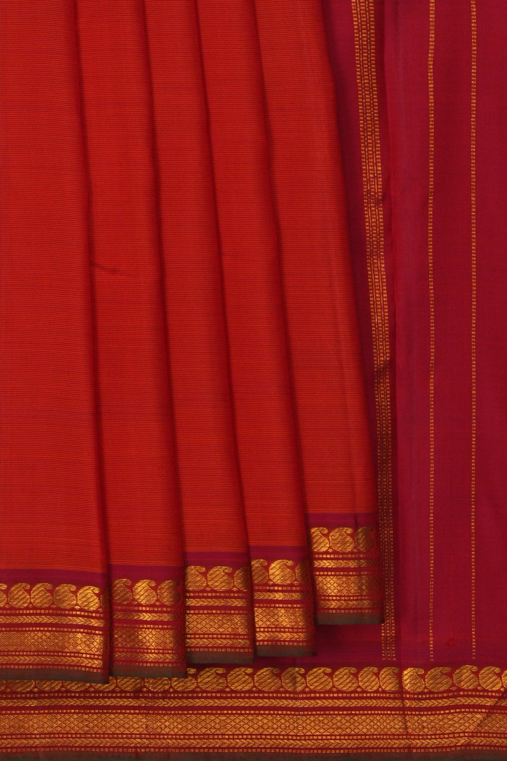 Image of Arani Silk Red Saree
