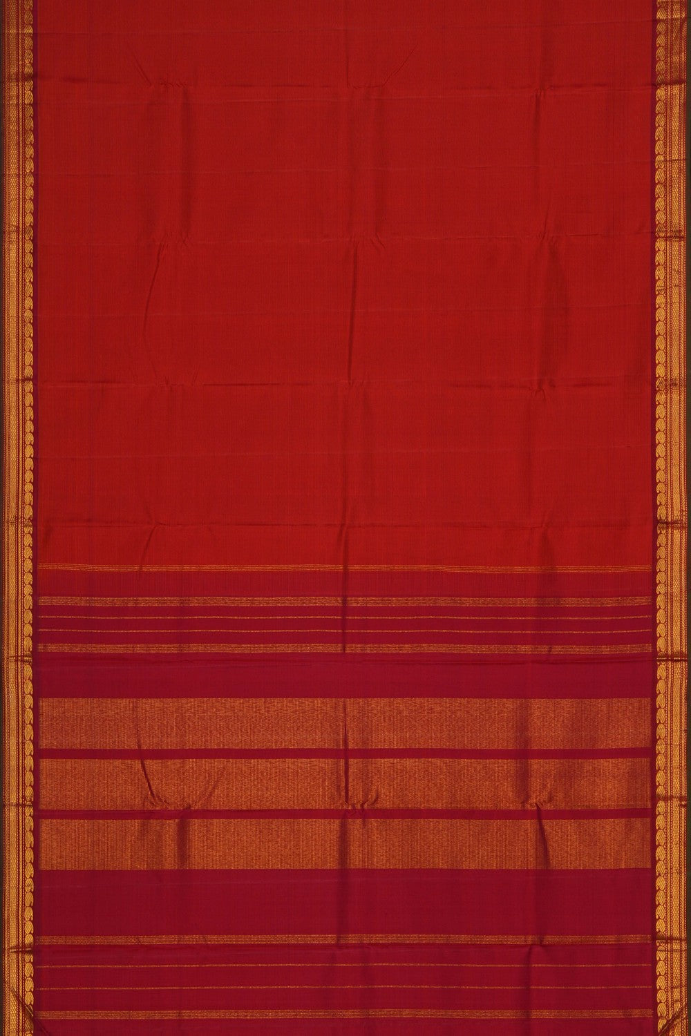 Image of Arani Silk Red Saree