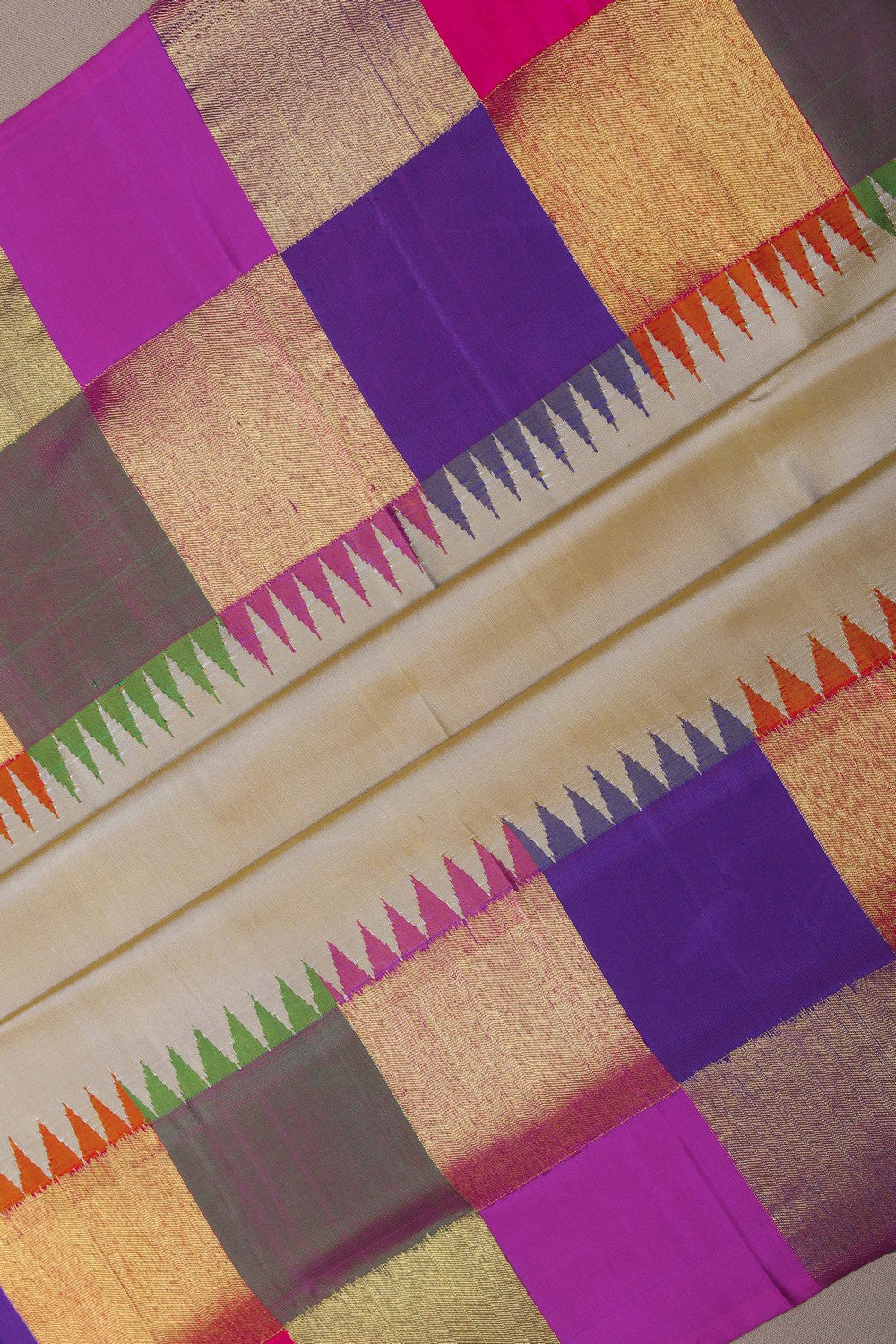 Image of Arani Silk Beige Saree