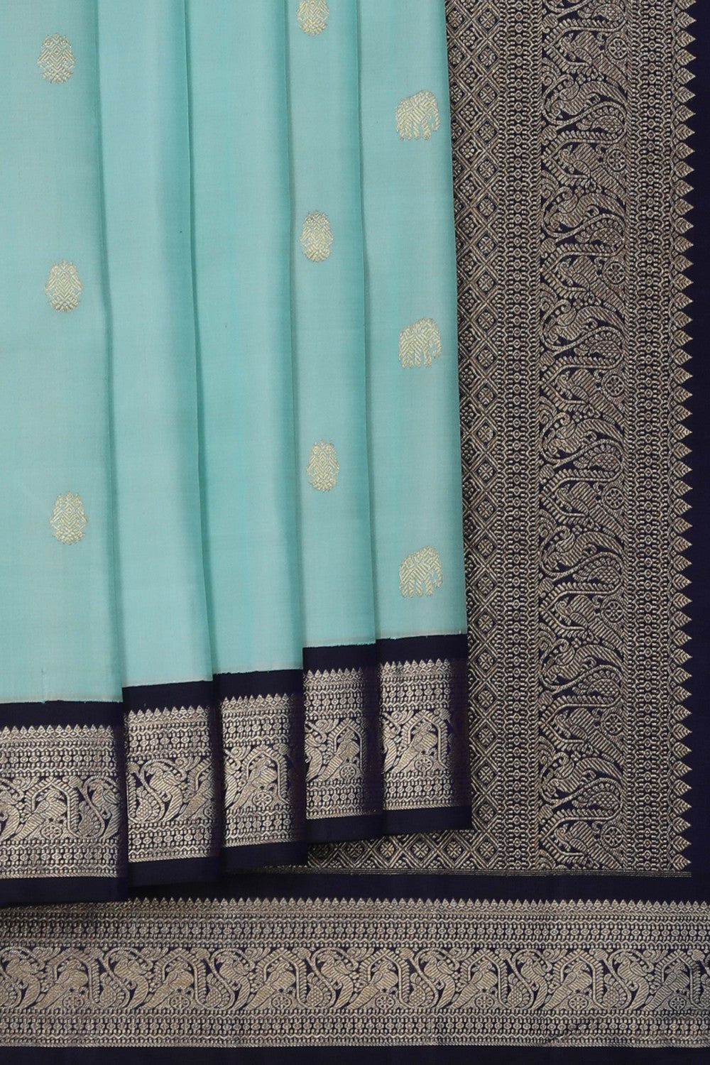 Image of Arani Silk Pastel Green Saree