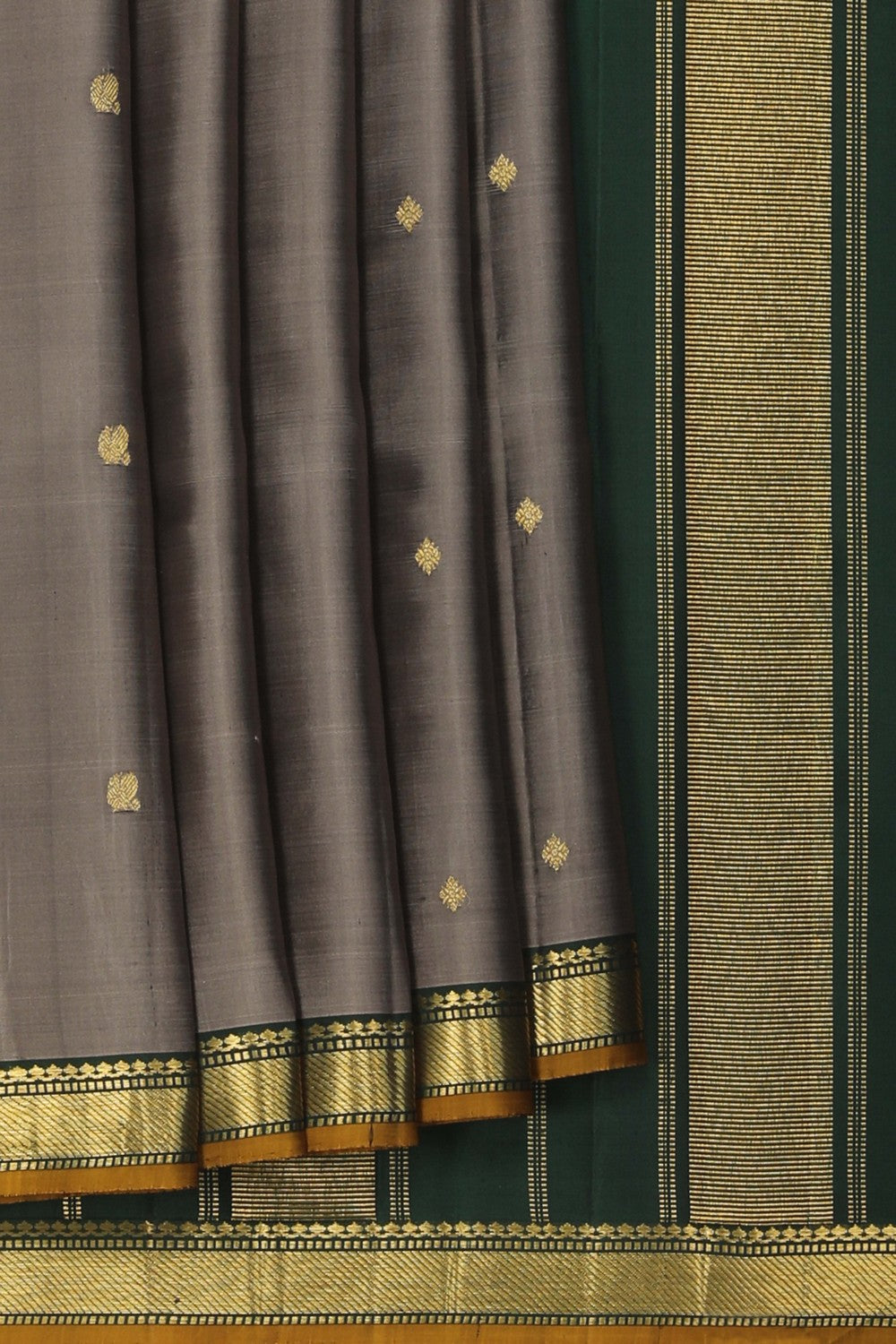 Image of Arani Silk Grey Saree
