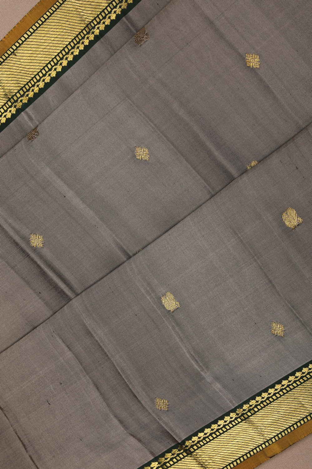 Image of Arani Silk Grey Saree