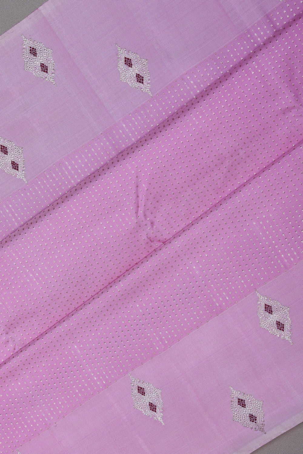 Image of Arani Silk Lotus Pink Saree