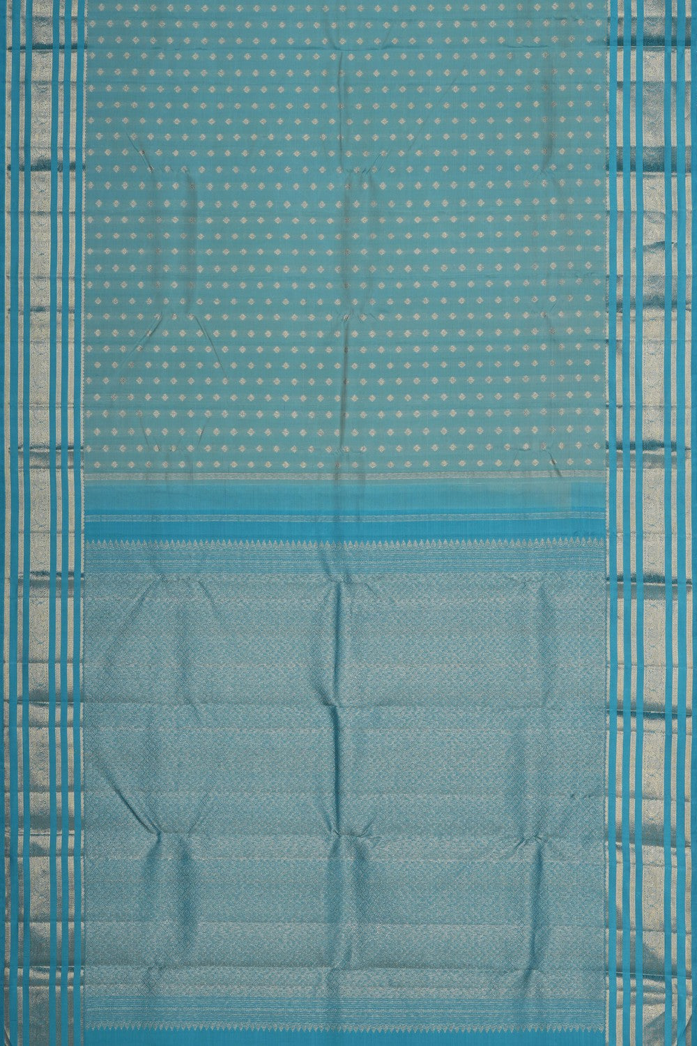 Image of Arani Silk Pastel Blue Saree