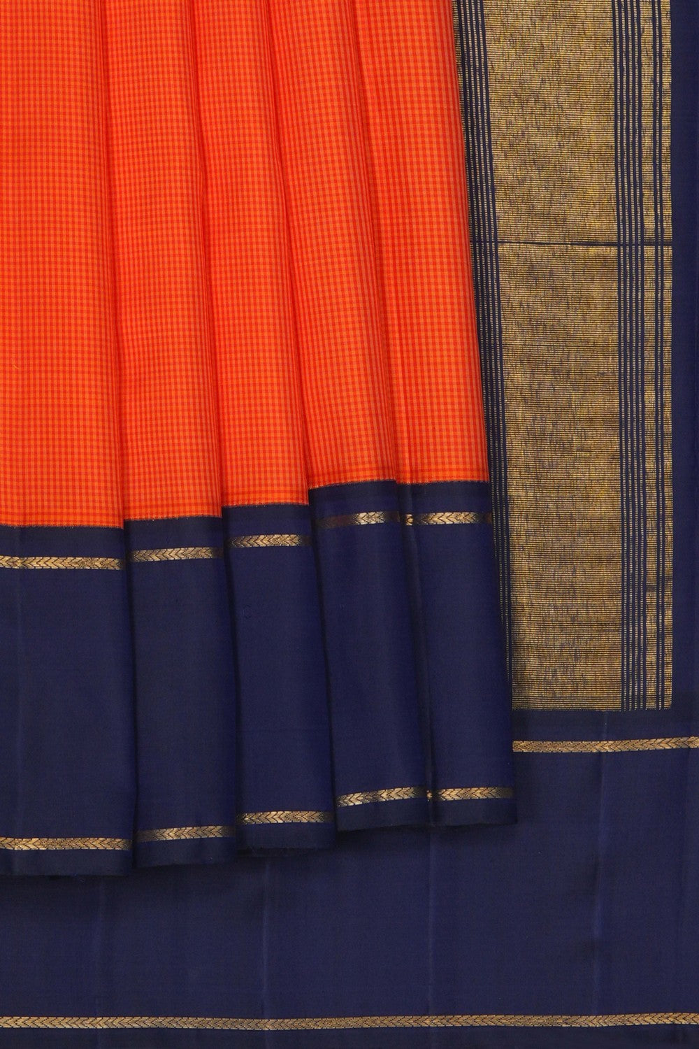 Image of Arani Silk Orange Saree