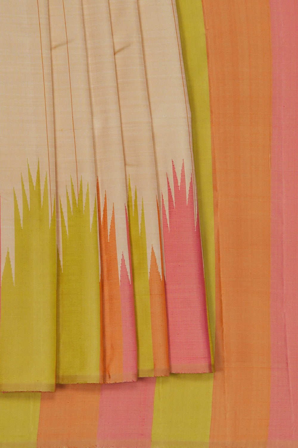 Image of Arani Silk Off-White Saree