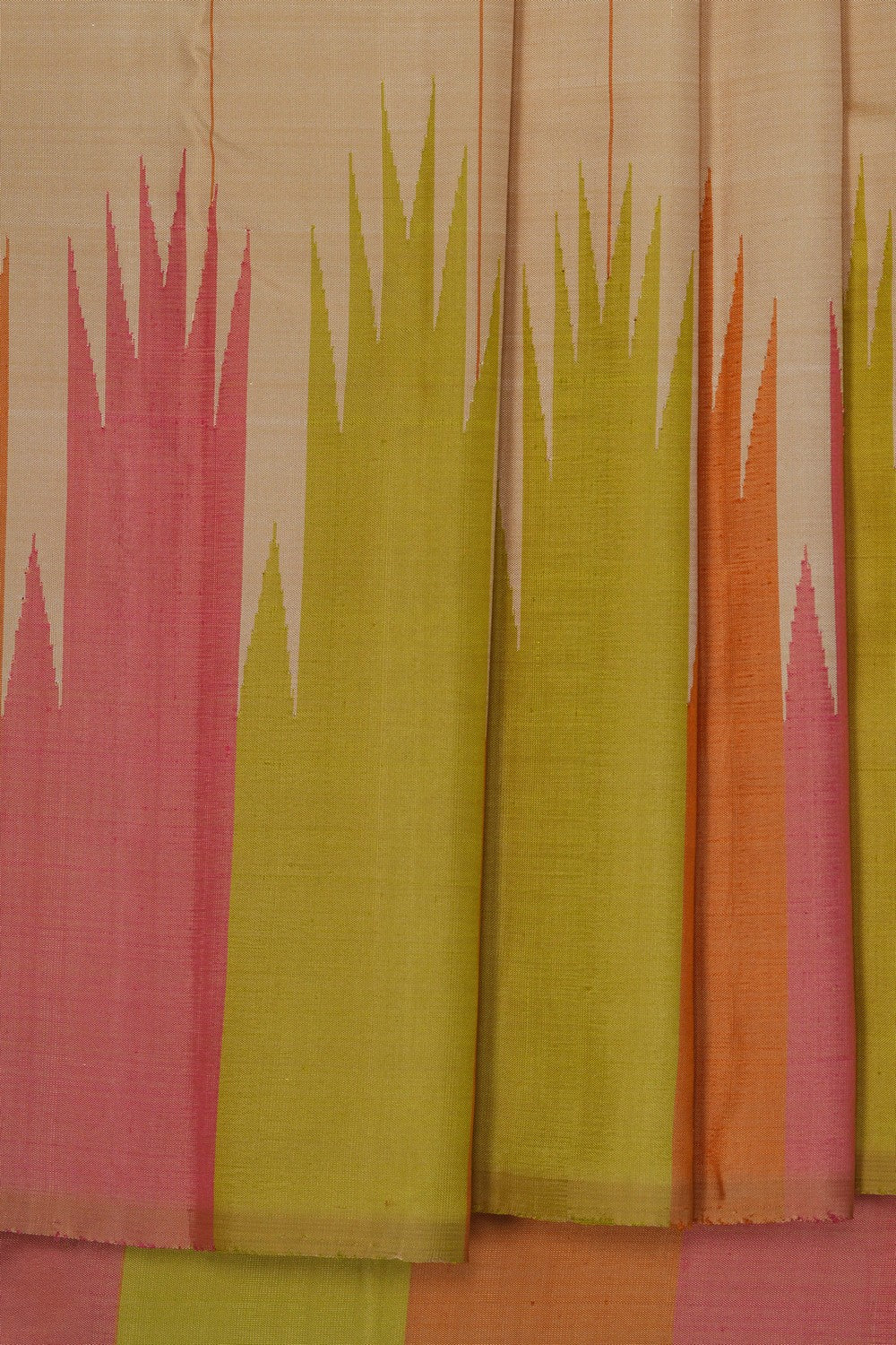 Image of Arani Silk Off-White Saree