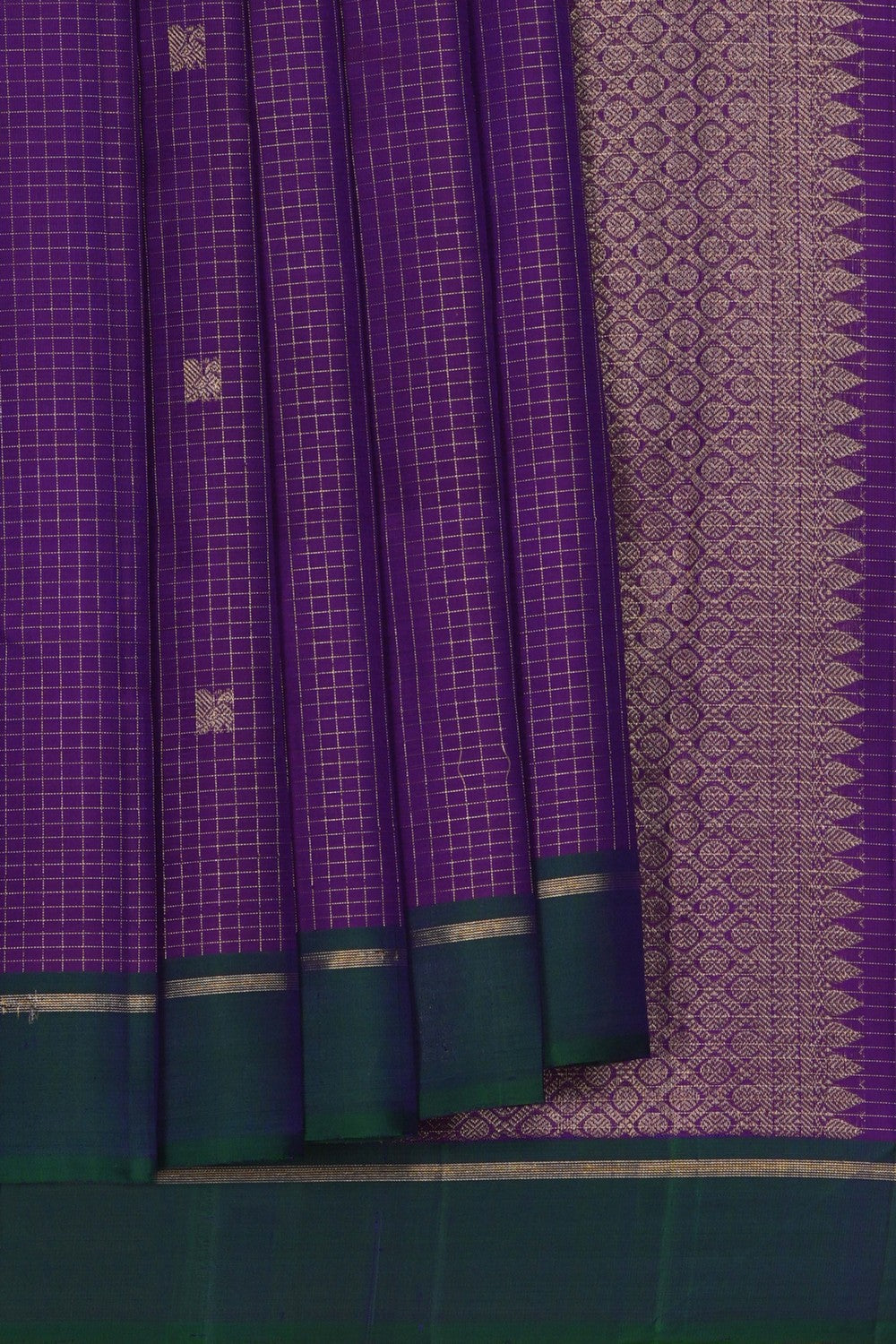 Image of Arani Silk Purple Saree