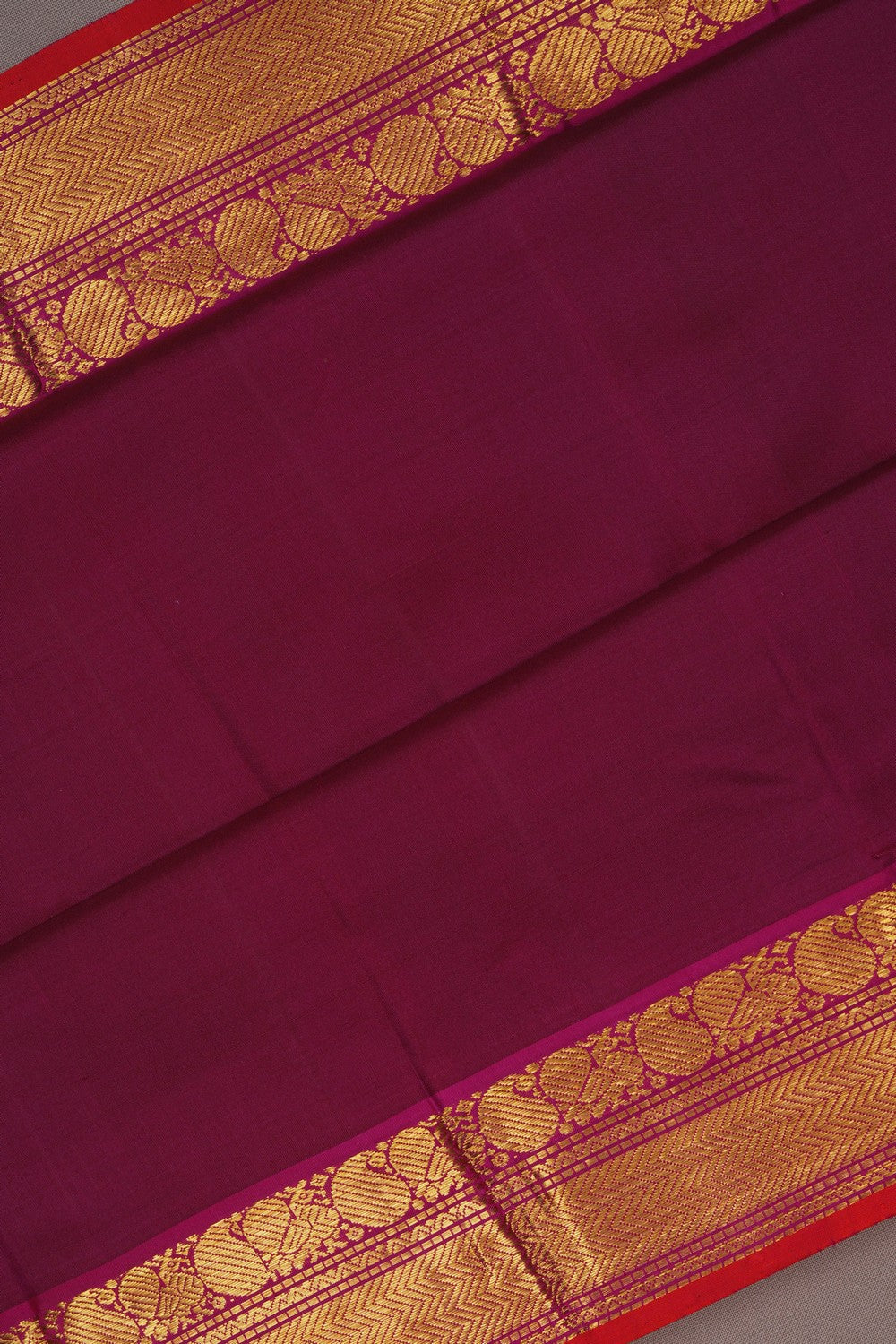 Image of Arani Silk Plum-Pink Saree