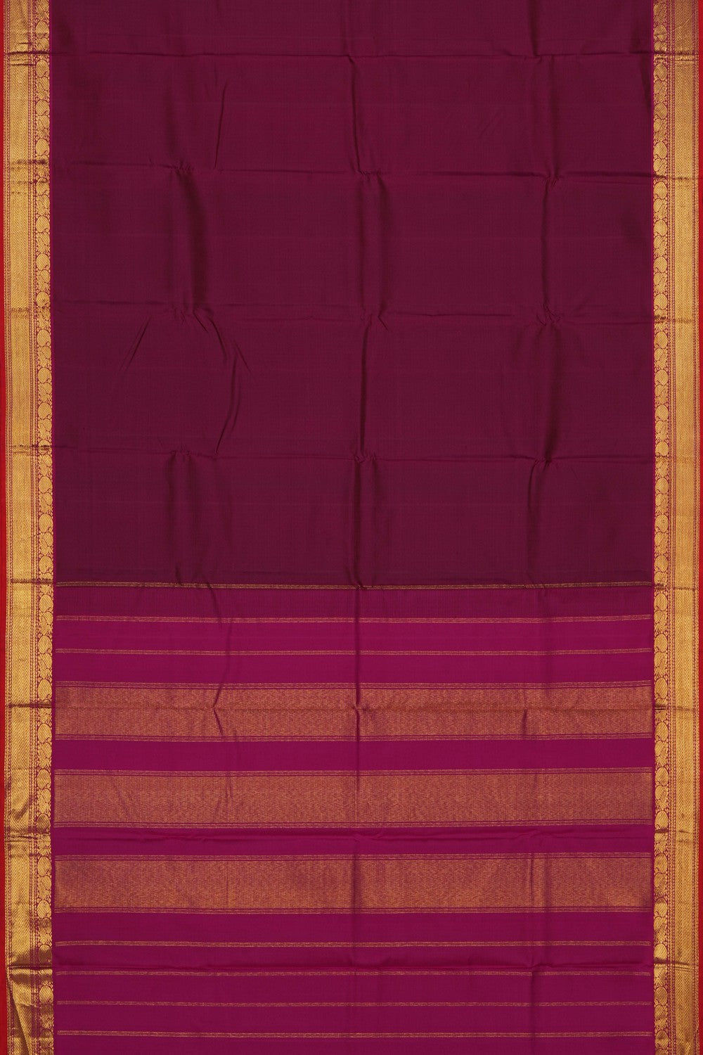Image of Arani Silk Plum-Pink Saree