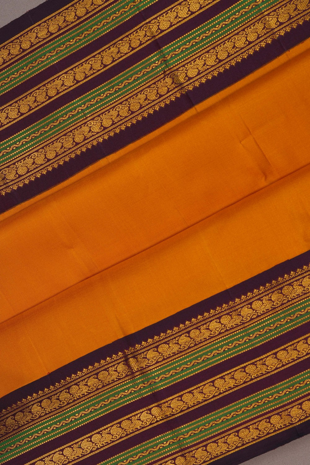 Image of Arani Silk Mustard Saree