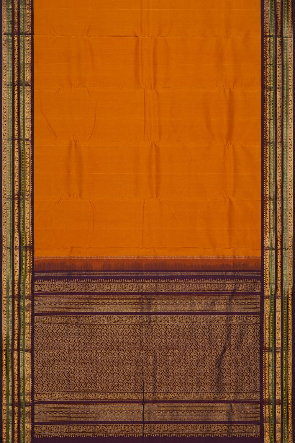 Image of Arani Silk Mustard Saree