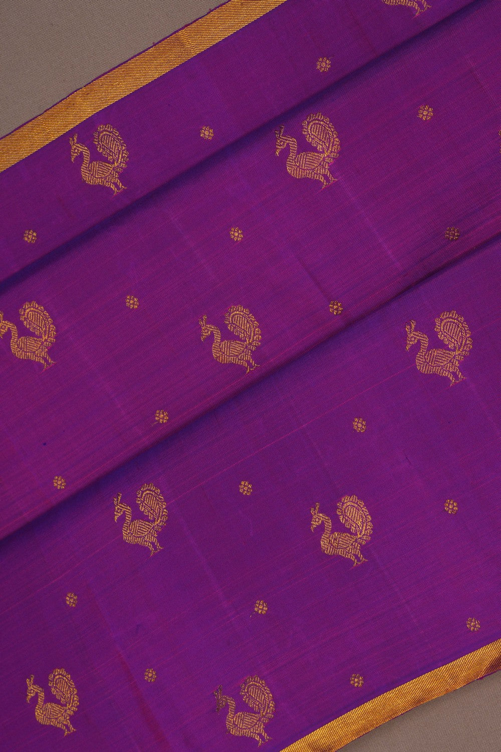 Image of Arani Silk Purple Saree