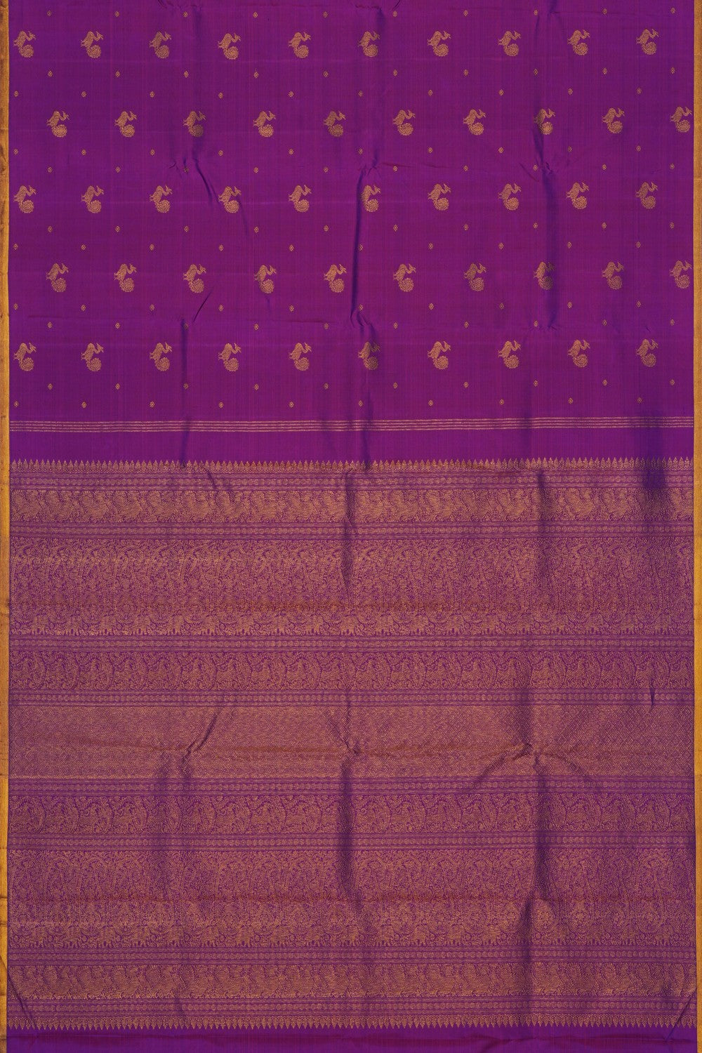 Image of Arani Silk Purple Saree