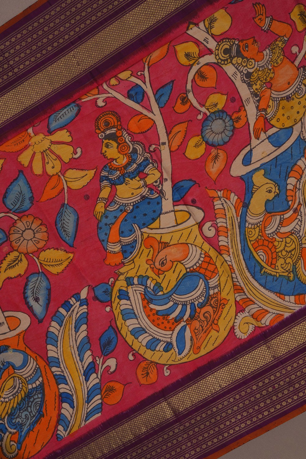 Image of Kalamkari Painting Saree