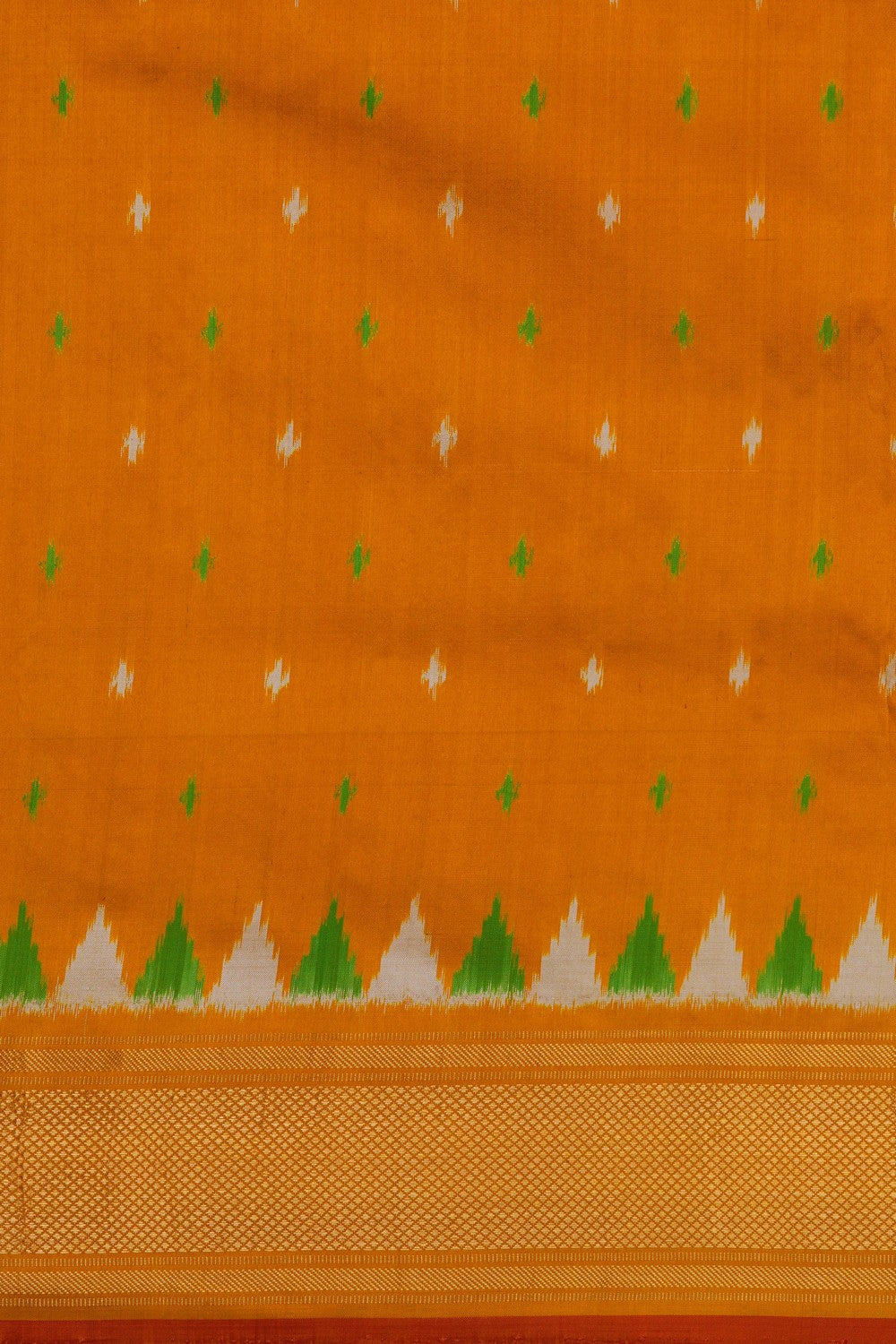 Image of Pochampally Ikat Silk Violet Saree