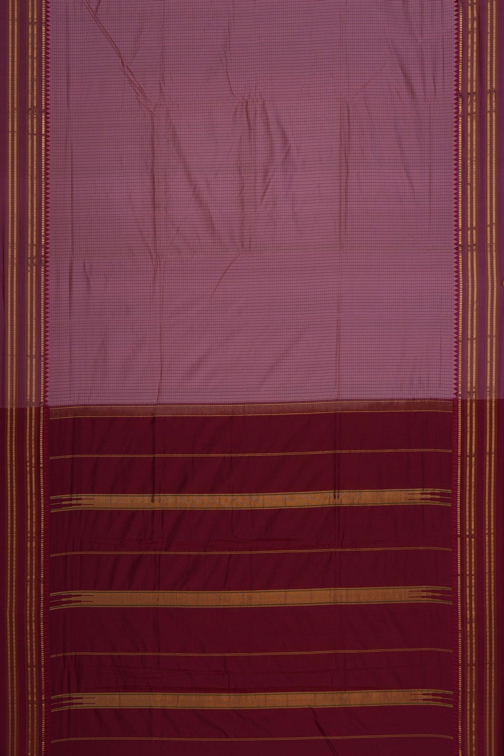 Image of Pink Narayanpet Silk Saree
