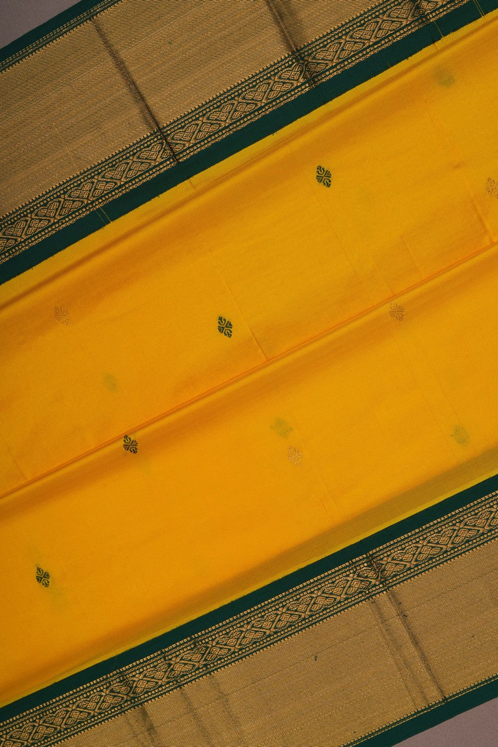Image of Narayanpet Silk Yellow Saree