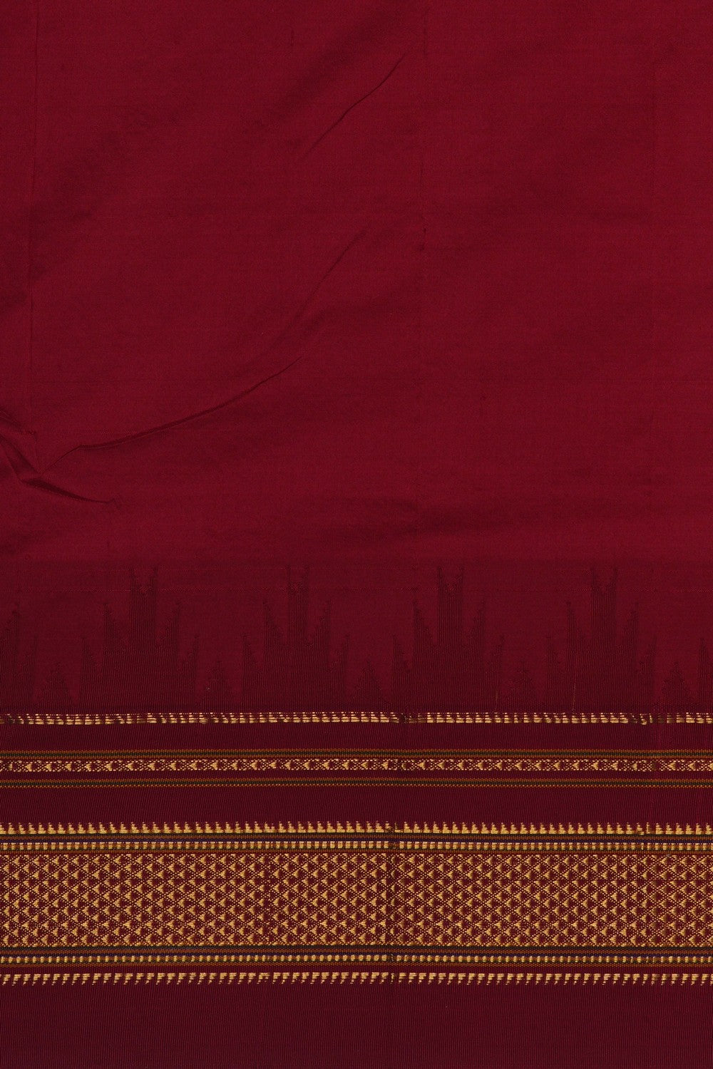 Image of Narayanpet Silk Ivory Off-White Saree