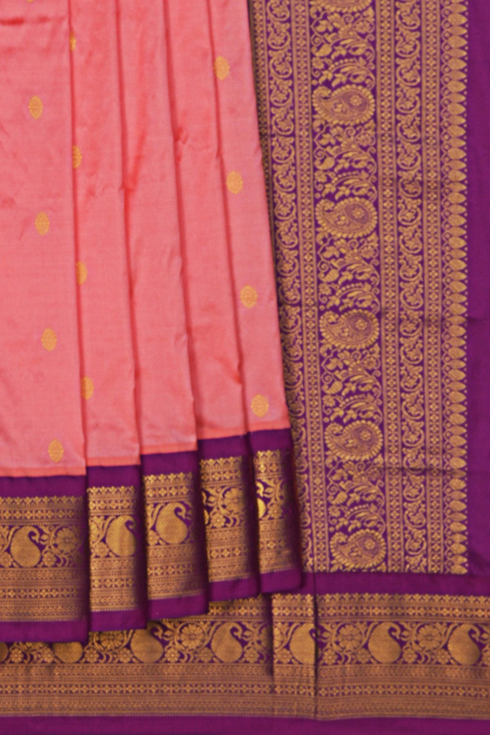 Image of Narayanpet Silk Pink Saree