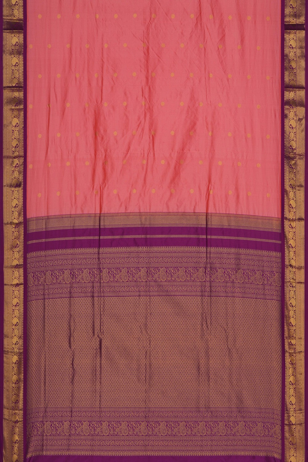 Image of Narayanpet Silk Pink Saree