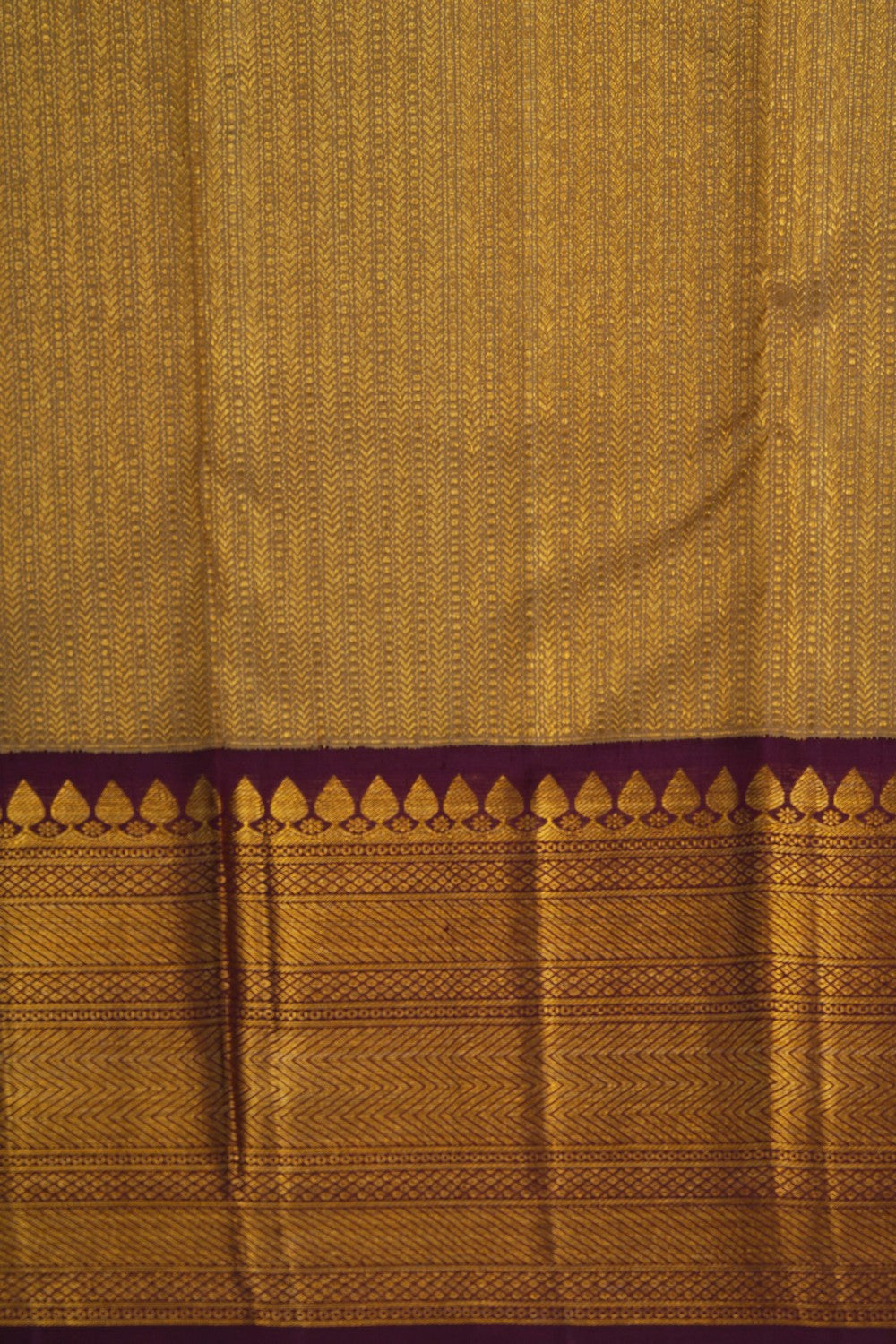 Image of Arani Tissue Silk Brocade Gold Saree