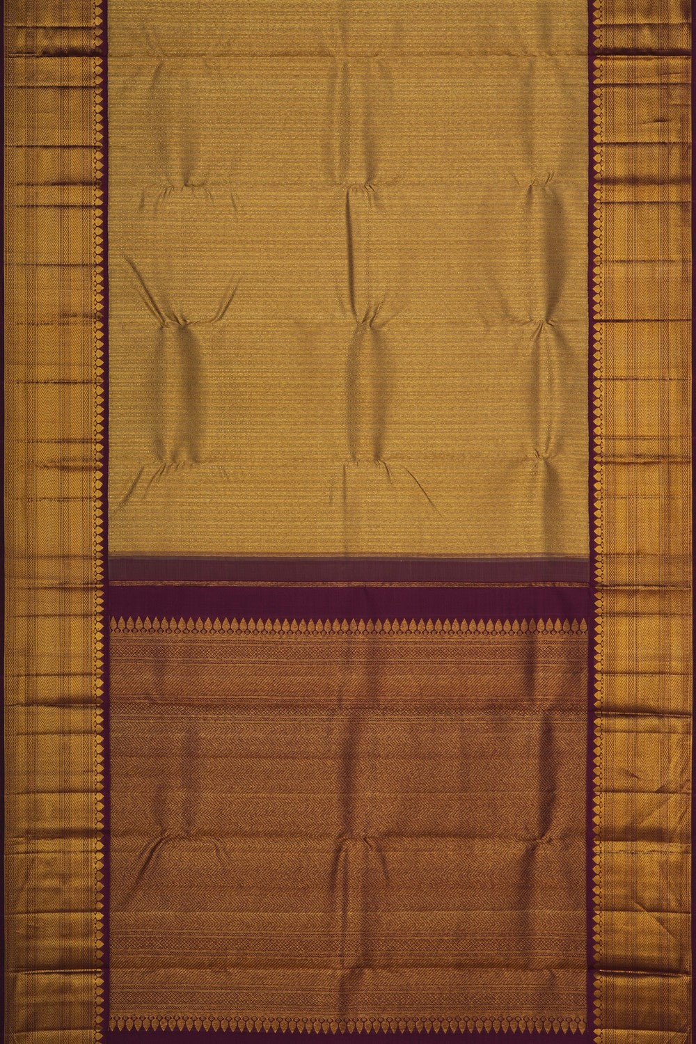 Image of Arani Tissue Silk Brocade Gold Saree