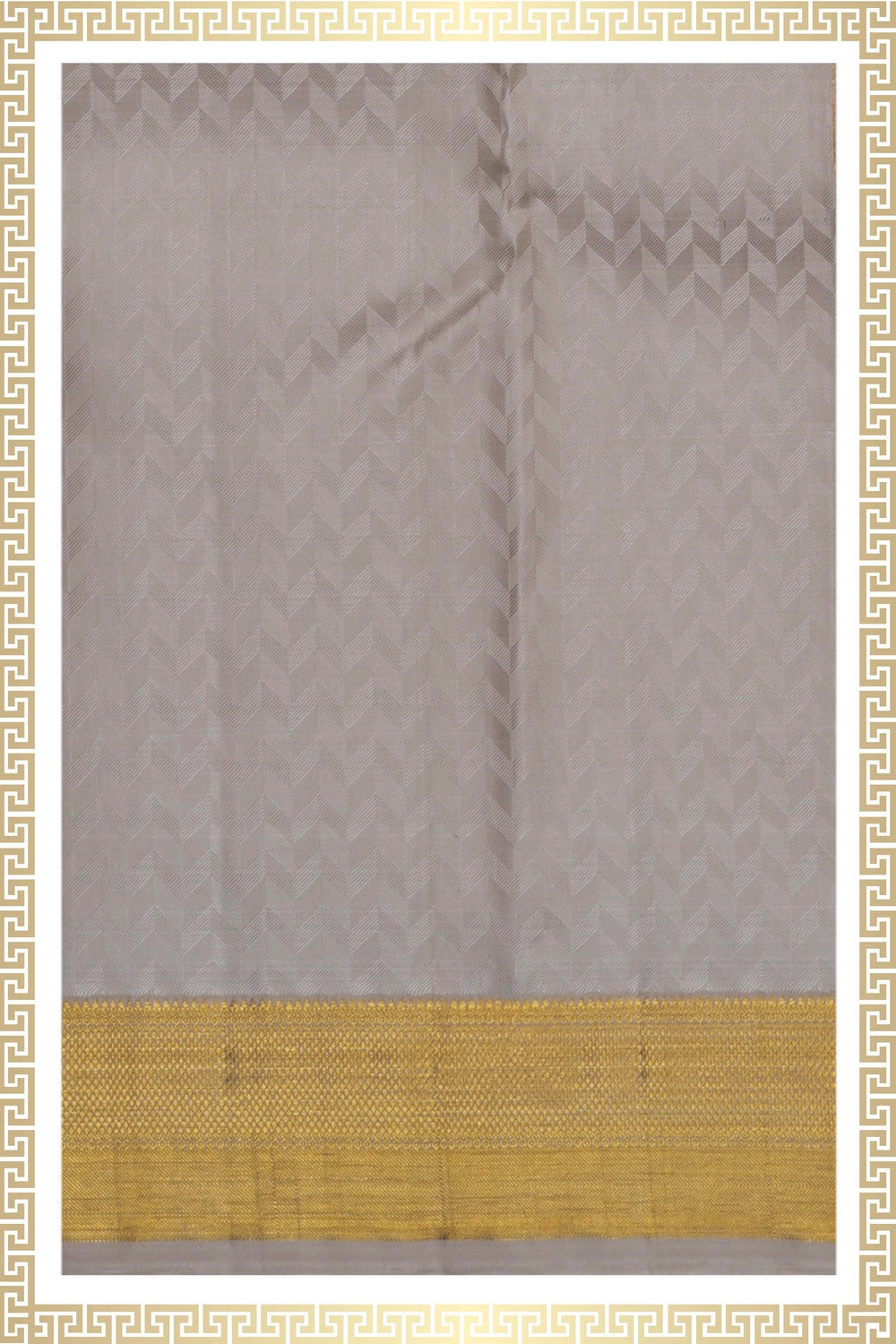 Image of Kanchi Silk Traditional Dhoti With Kanduva (8 X 4)