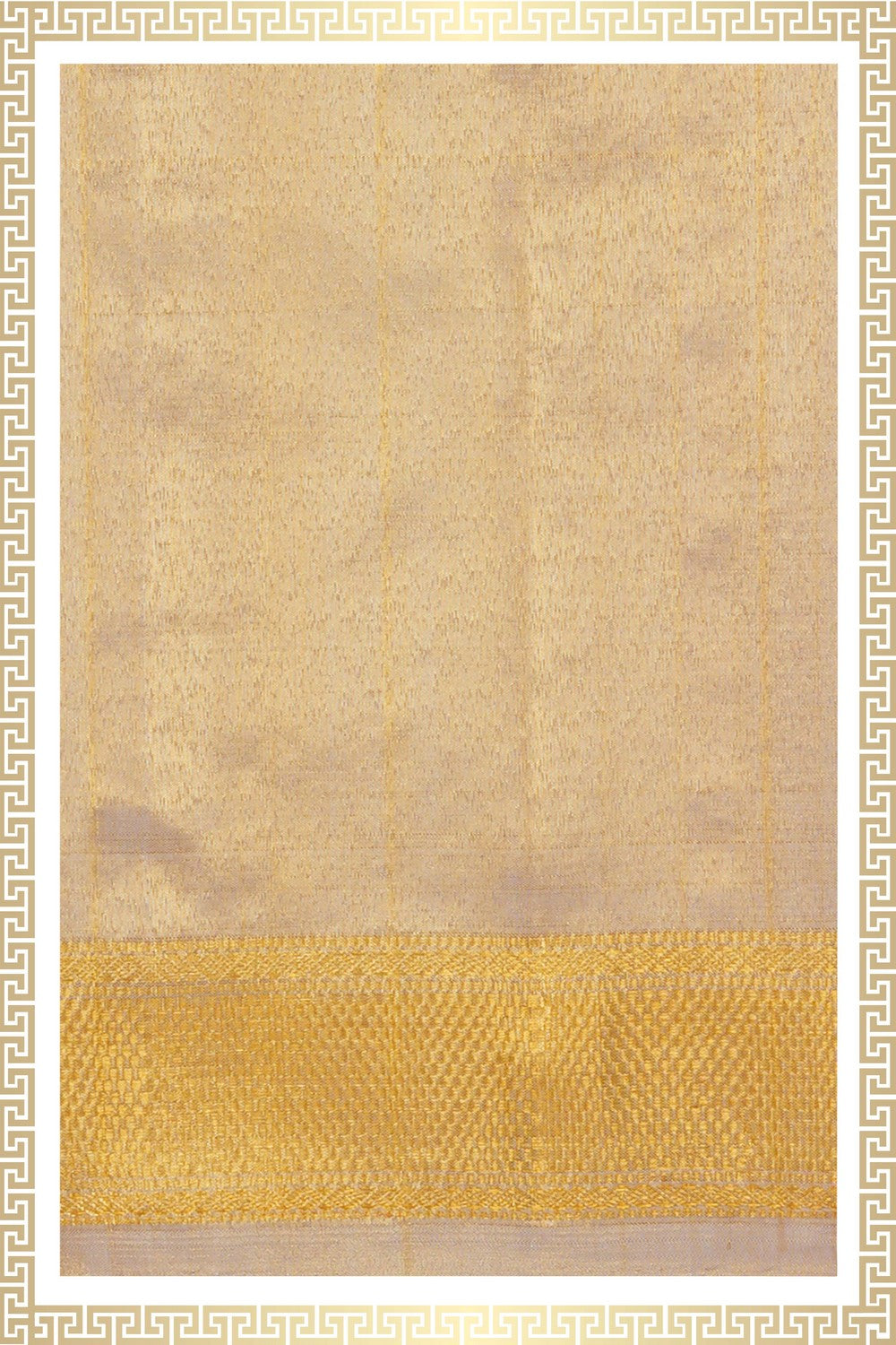 Image of Kanchi Tissue Silk Traditional Dhoti With Kanduva (8 X 4)