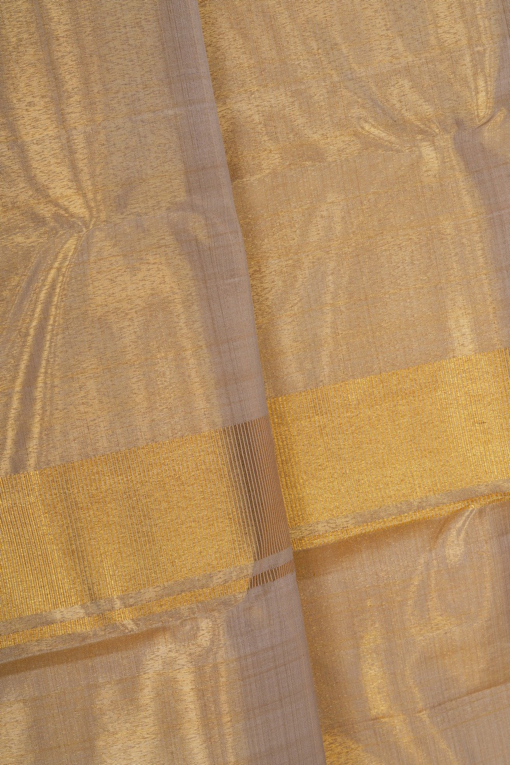 Image of Kanchi Tissue Silk Traditional Dhoti With Kanduva (8 X 4)