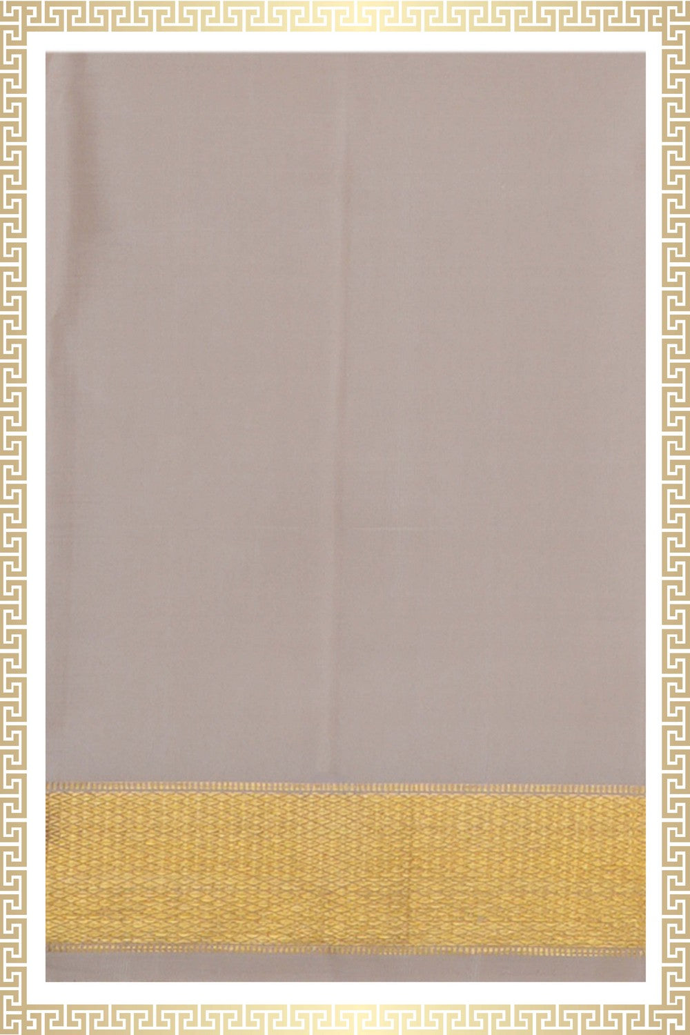 Image of Kanchi Silk Traditional Dhoti With Kanduva (8 X 4)