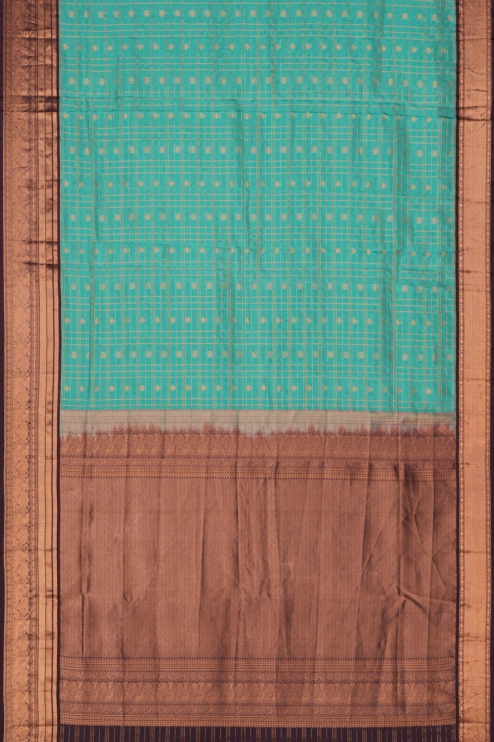 Image of South Silk Sea Green Saree
