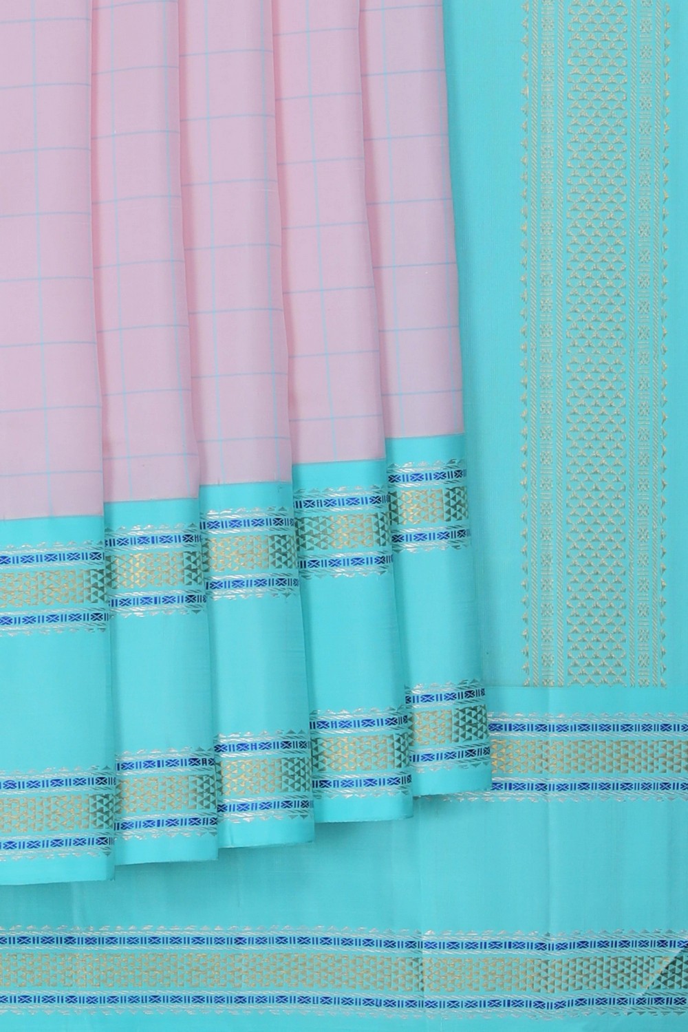 Image of Kanjivaram Silk Pink Saree