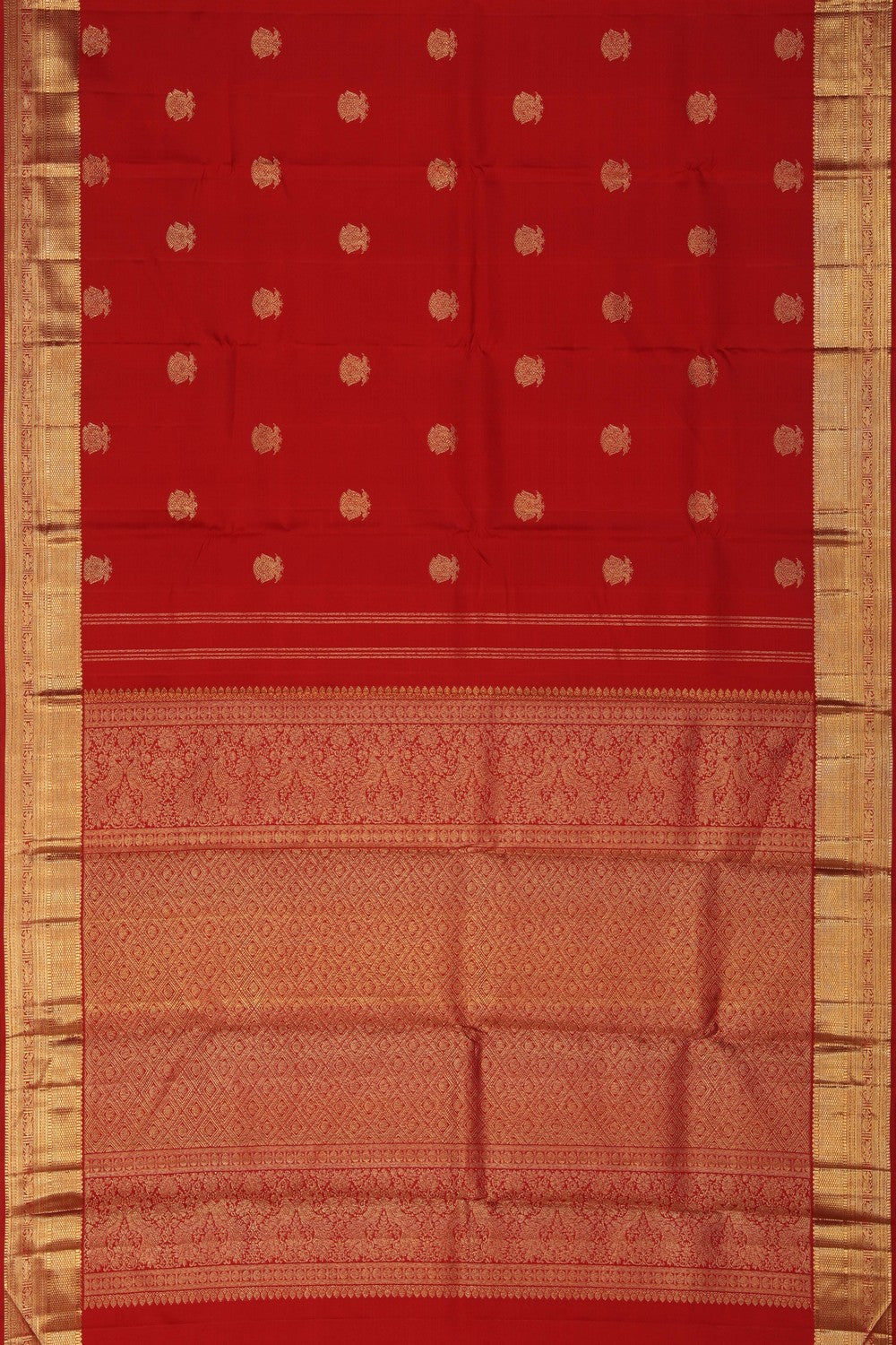 Image of Kanjivaram Silk Red Saree