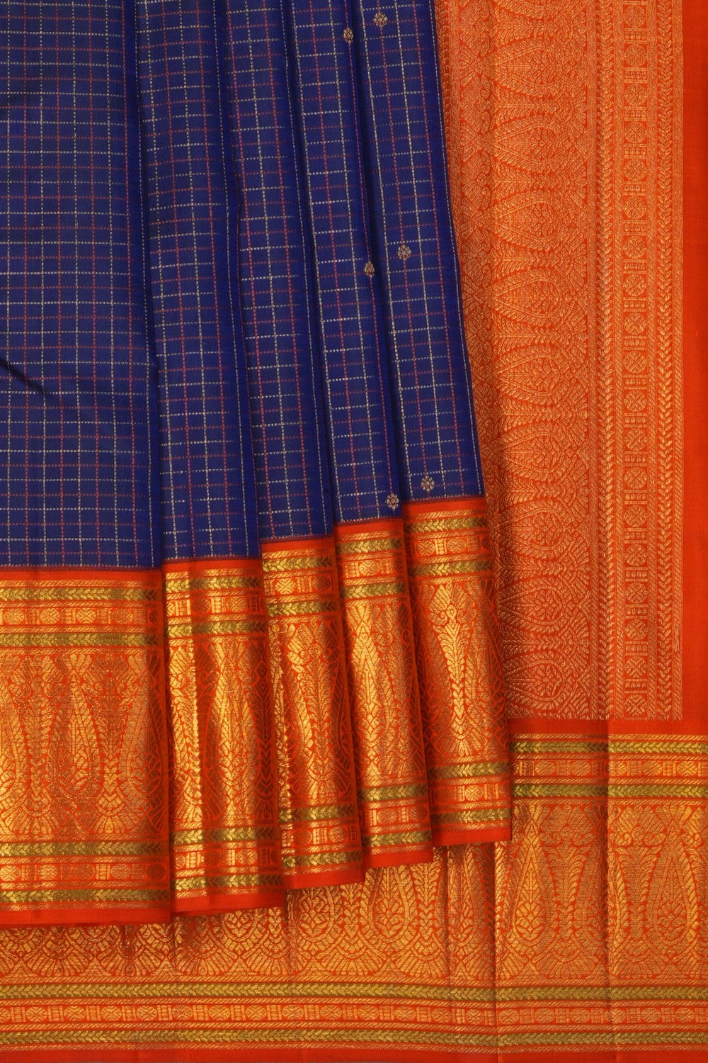 Image of Kanjivaram Silk Purple Saree