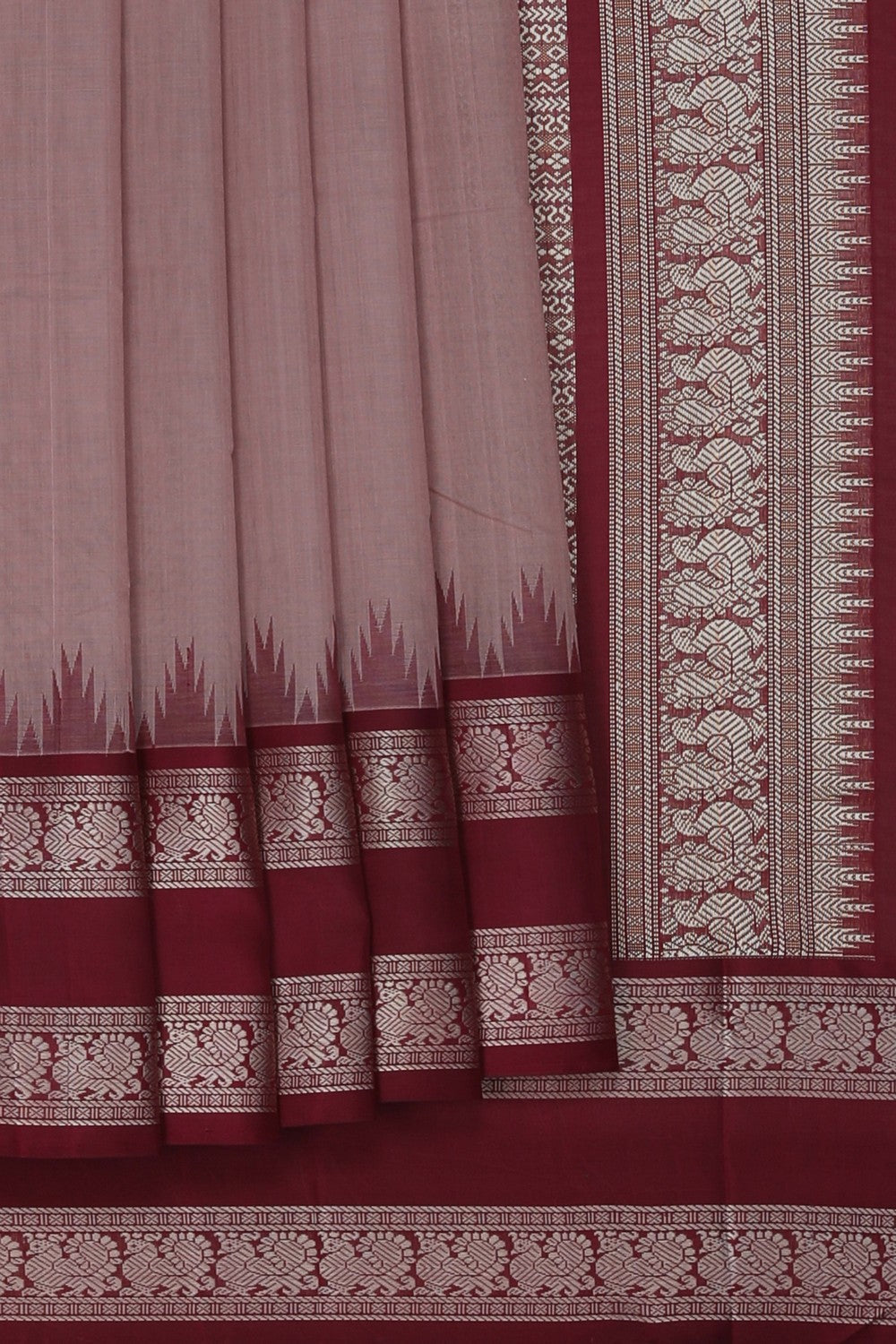 Image of Beige Kanchi Cotton Saree