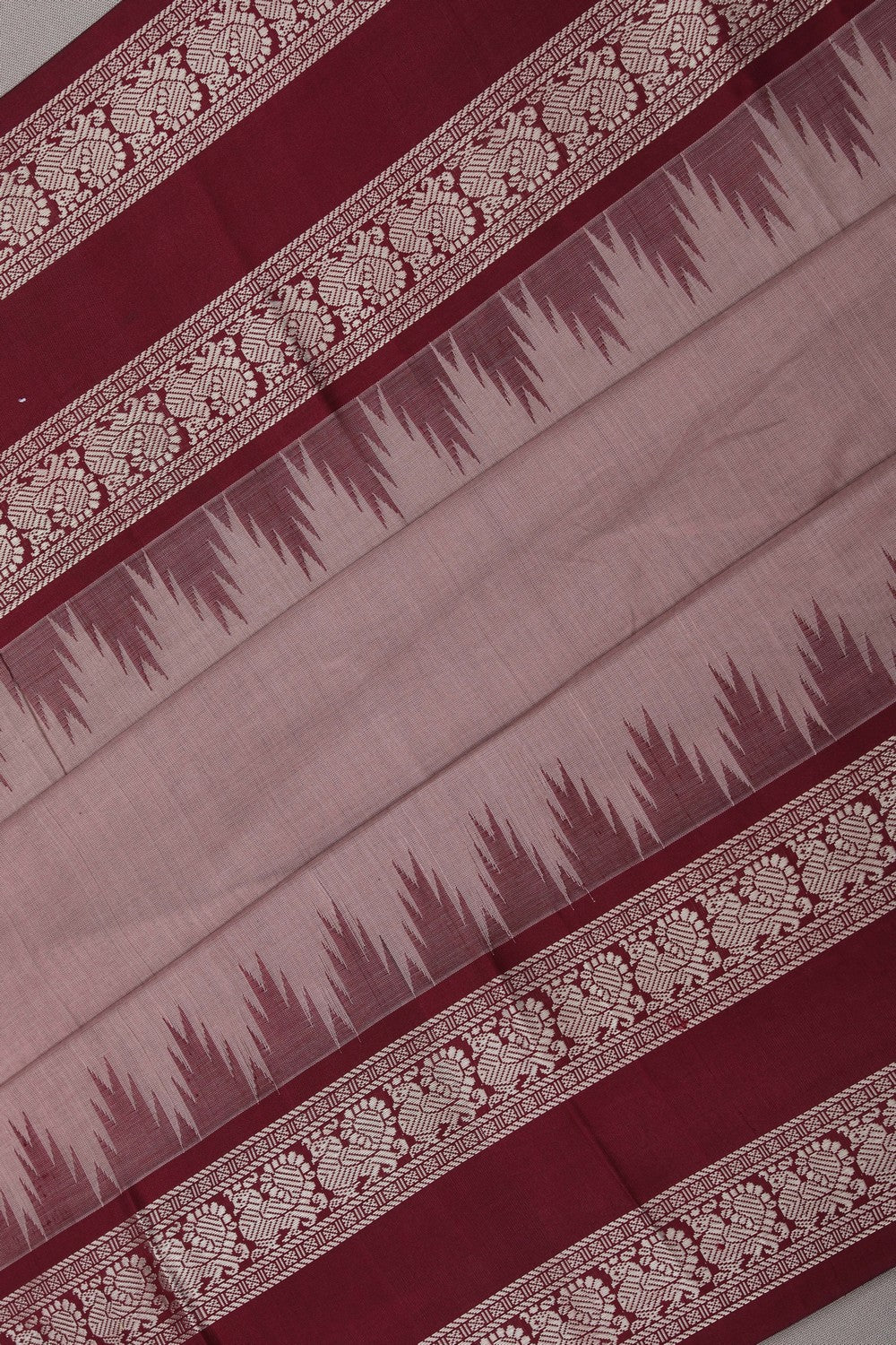 Image of Beige Kanchi Cotton Saree
