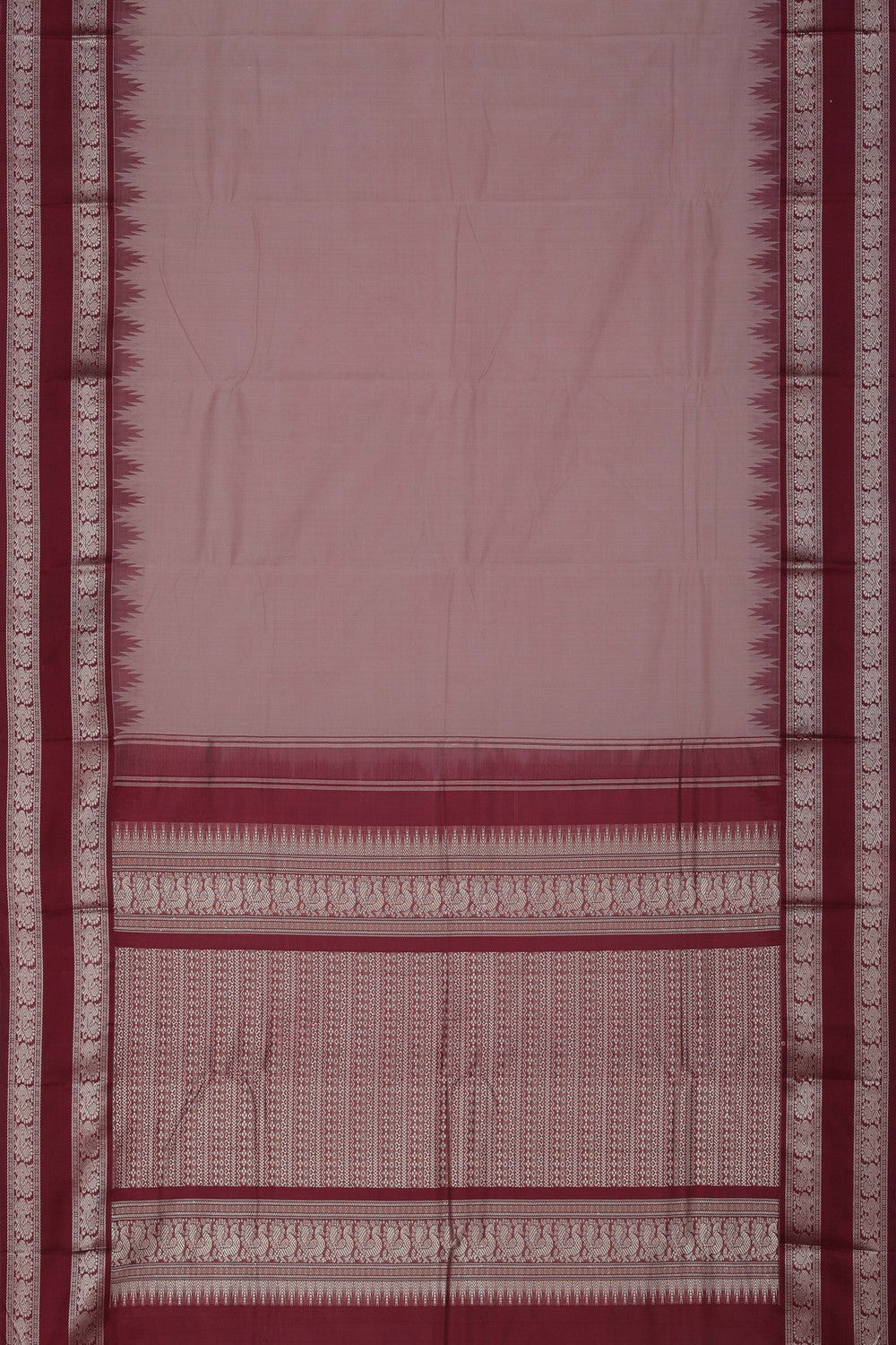 Image of Beige Kanchi Cotton Saree
