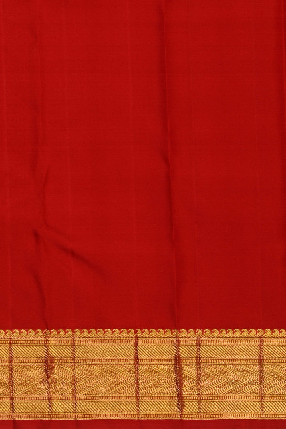 Image of Kanjivaram Silk Brocade Red Saree