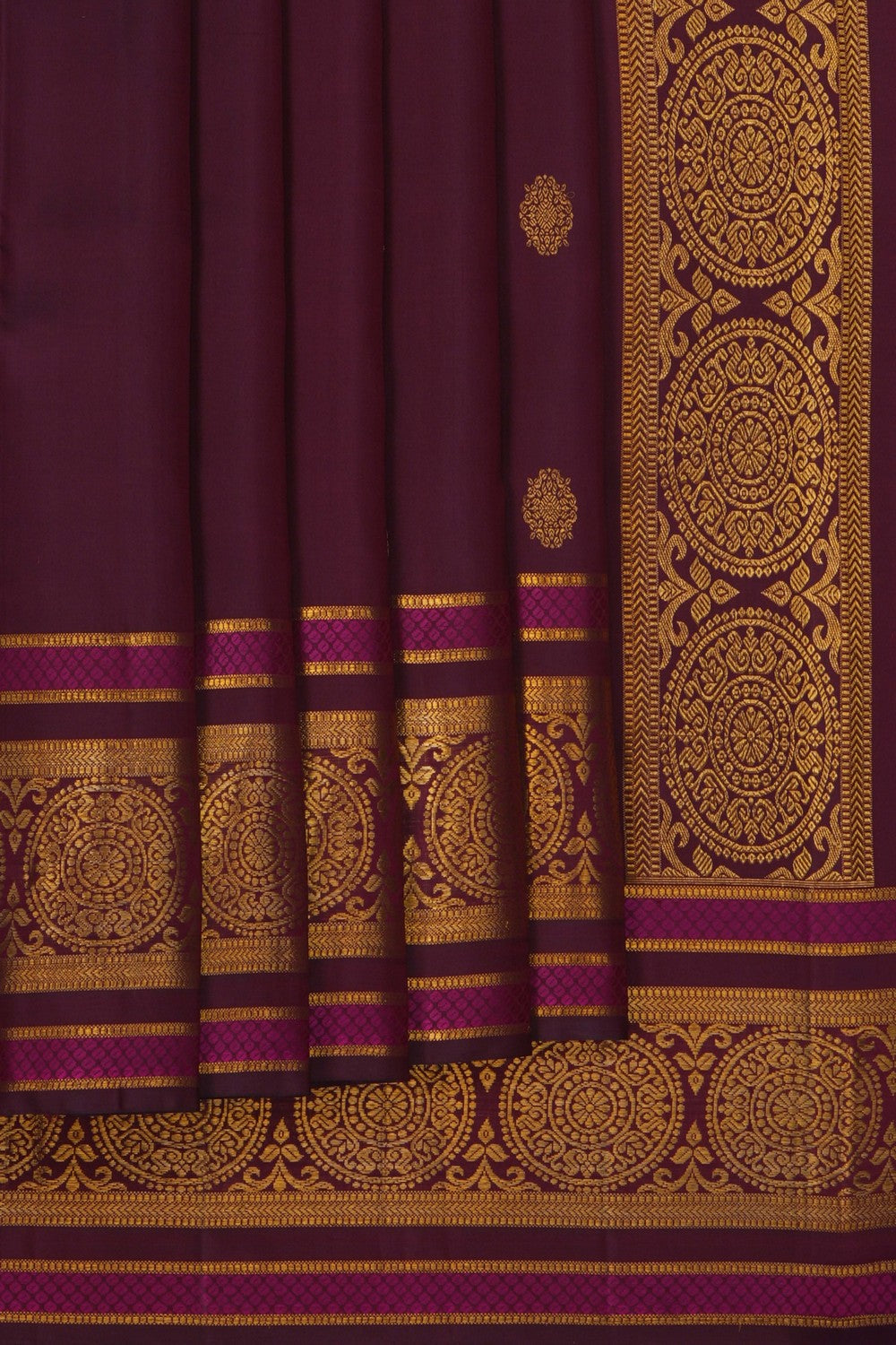 Image of Arani Silk Brown Saree