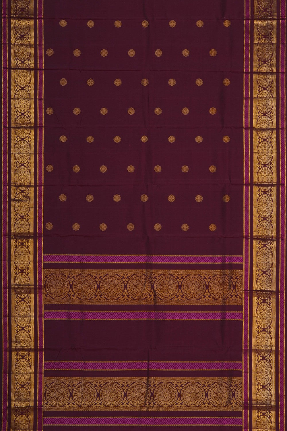 Image of Arani Silk Brown Saree