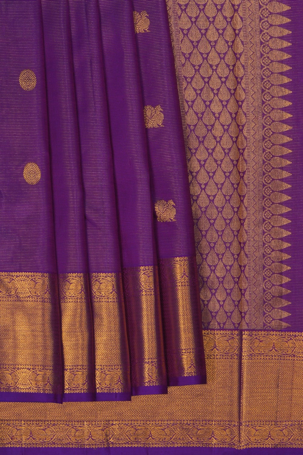 Image of Arani Silk Purple Saree