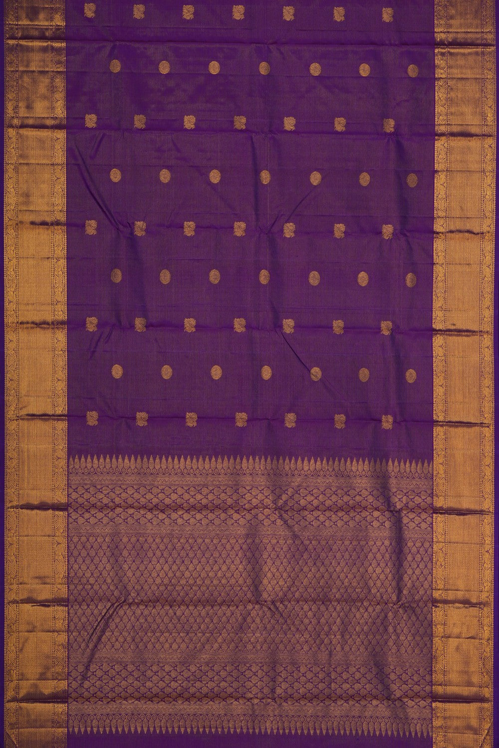Image of Arani Silk Purple Saree