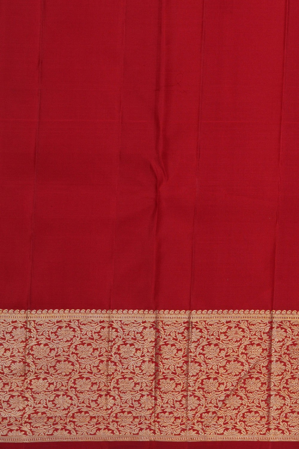 Image of Kanjivaram Silk Brocade Red Saree